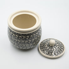 Load image into Gallery viewer, Polish Pottery ceramic container 1,0L "Hieroglyphs"