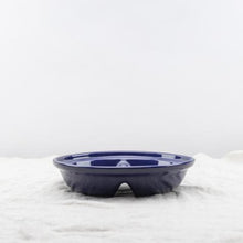 Load image into Gallery viewer, Polish Pottery ceramic divided dish cobalt glaze