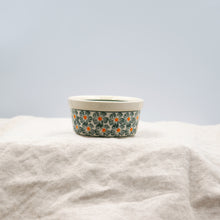 Load image into Gallery viewer, Ceramic bowl 100ml "Green flowers-meadow" | Polish Pottery | Agzu store