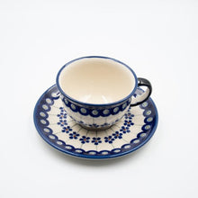 Load image into Gallery viewer, Polish Pottery ceramic cup with the saucer 220ml " Tradition" | Agzu store
