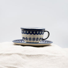 Load image into Gallery viewer, Polish Pottery ceramic cup with the saucer 220ml " Tradition" | Agzu store