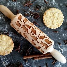 Load image into Gallery viewer, Rolling pin with pattern " Cats" | Agzu store