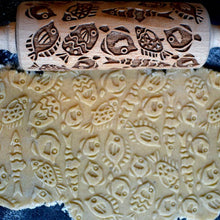 Load image into Gallery viewer, Rolling pin with pattern "FISH" | Agzu store