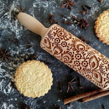 Load image into Gallery viewer, Rolling pin with the pattern "Folk" | Agzu store