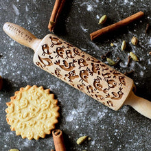 Load image into Gallery viewer, Rolling pin with pattern "Funny Birds" | Agzu store