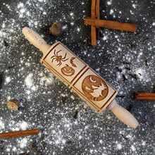 Load image into Gallery viewer, Embossed rolling pin with pattern &quot;Halloween no.2&quot; | Agzu store
