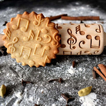 Load image into Gallery viewer, Rolling pin with pattern "MUSIC" | Agzu store