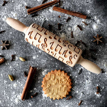 Load image into Gallery viewer, Rolling pin with pattern "MUSIC" | Agzu store