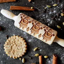 Load image into Gallery viewer, Embossed rolling pin with pattern "Santa Claus" | Agzu store