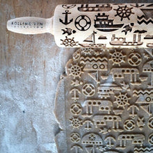Load image into Gallery viewer, Rolling pin with pattern "Ships" | Agzu store