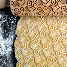 Load image into Gallery viewer, Rolling pin with pattern "Tractors" | Agzu store