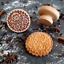 Load image into Gallery viewer, Wooden stamp with pattern "FOLK" | Agzu store