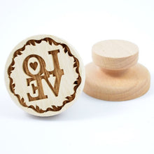 Load image into Gallery viewer, Wooden stamp with pattern "LOVE" | Agzu store