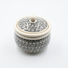 Load image into Gallery viewer, Polish Pottery ceramic container 0,75L &quot;Hieroglyphs&quot;
