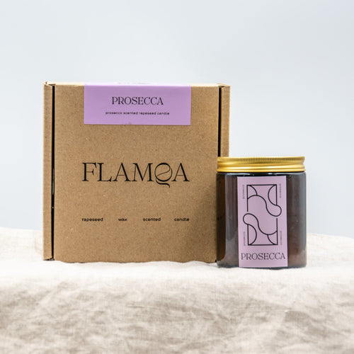 Flamqa vegan scented candles Prosecca