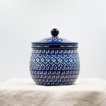 Load image into Gallery viewer, Polish Pottery ceramic container 1,0L &quot;Ocean Waves&quot;
