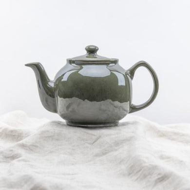 Polish Pottery ceramic teapot olive glaze