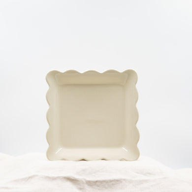 Ceramic plate squared small 