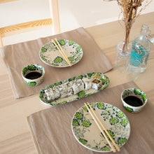 Load image into Gallery viewer, Sushi Set &quot;Monstera&quot; Service for 2/5-piece | Agzu store

