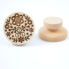 Load image into Gallery viewer, Embossed wooden stamp with pattern &quot;Blossom&quot; | Agzu store
