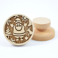 Load image into Gallery viewer, Embossed wooden stamp with pattern &quot;Santa Claus&quot; | Agzu store

