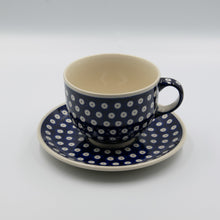 Load image into Gallery viewer, Polish Pottery cup with saucer 0,5L dec. D-42
